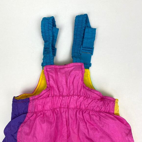 Weestuff Girls Neon Color Block Snow Bibs 12 Months - Picture 8 of 12